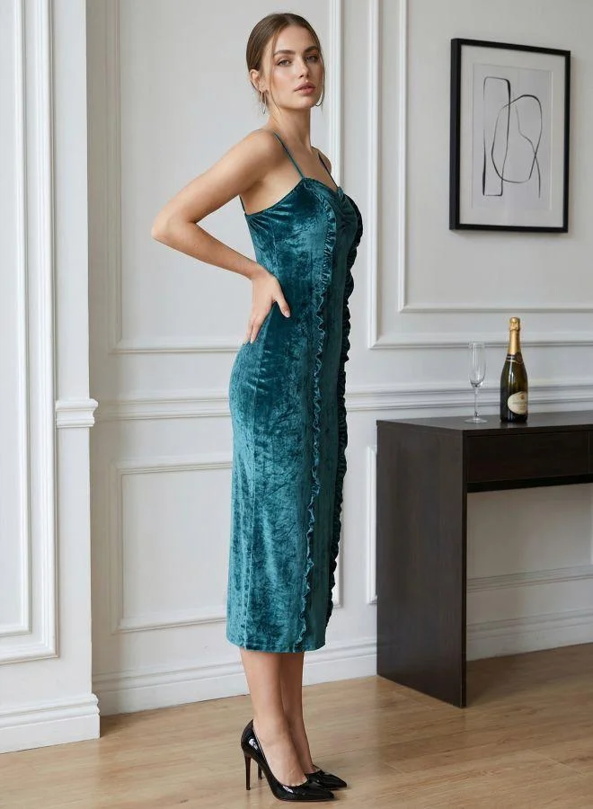 Freehand Women Fitted Solid Sweetheart Sleeveless Bodycon Dress